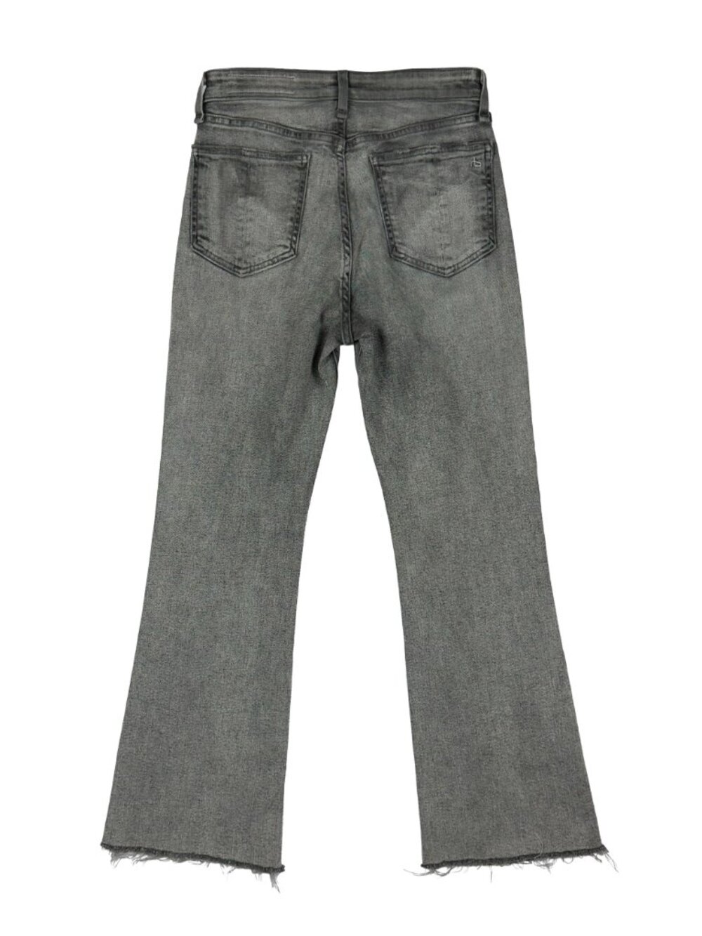 rag & bone Nina High Rise Ankle Flare 27 Raw Hem Broderick Gray Wash - Picture 4 of 13